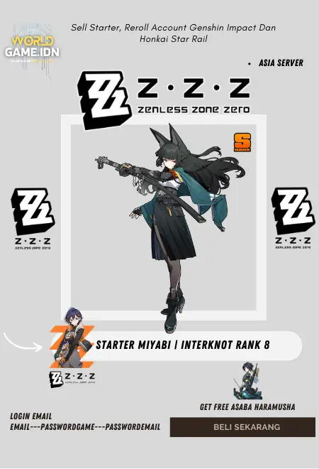 [Asia] Starter Miyabi | Belle Mc Interknot Rank 4-8