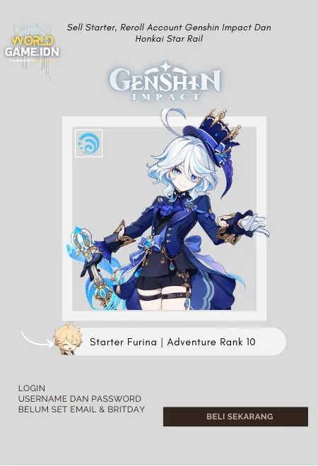 Starter Furina | Adventure Rank 10 Aether MC