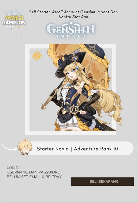 Starter Navia | Adventure Rank 10 Aether MC